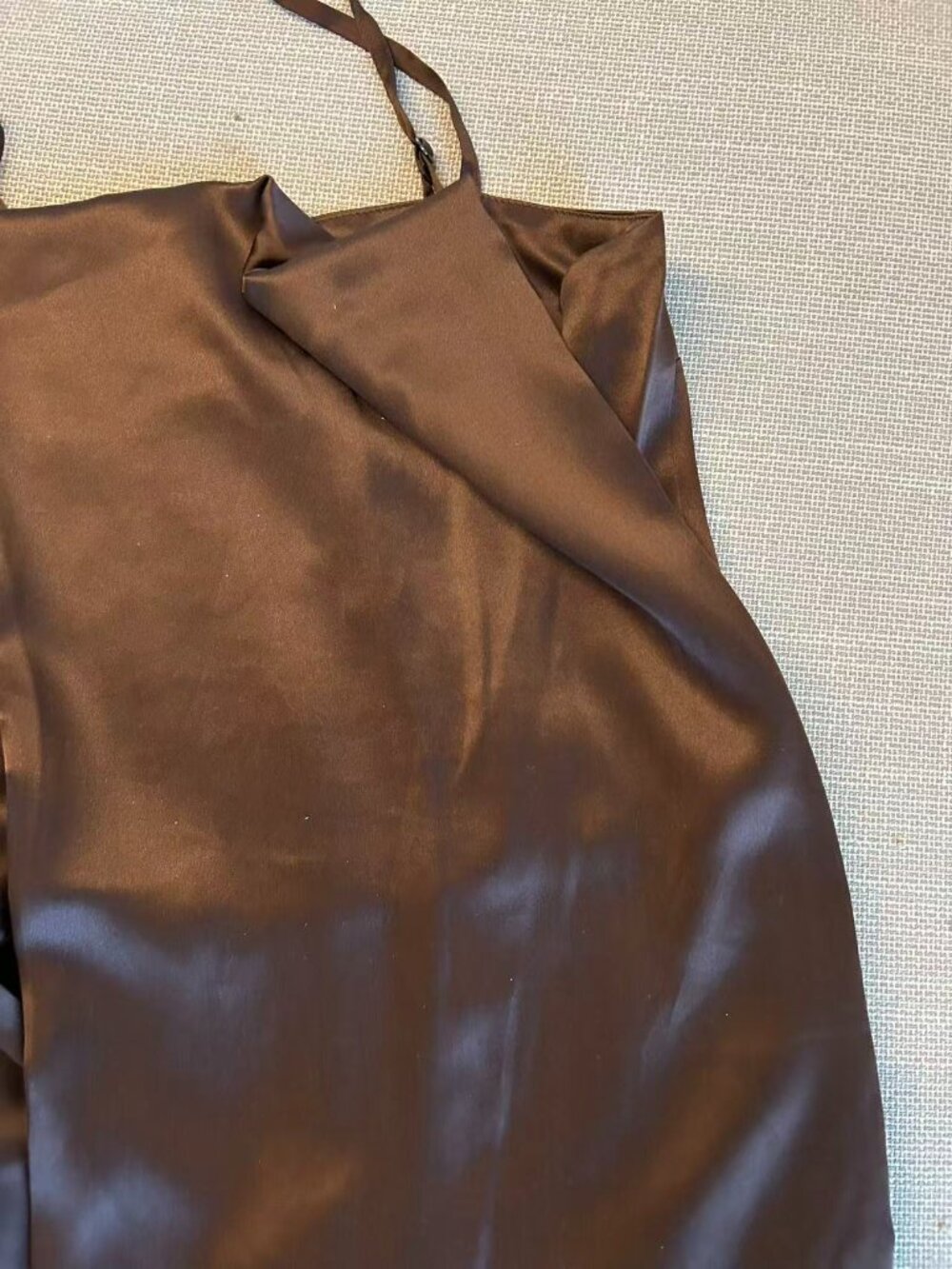 Reformation Frankie Silk Maxi Dress Sz2 Cafe Brown Event Cocktail Party - Picture 6 of 9